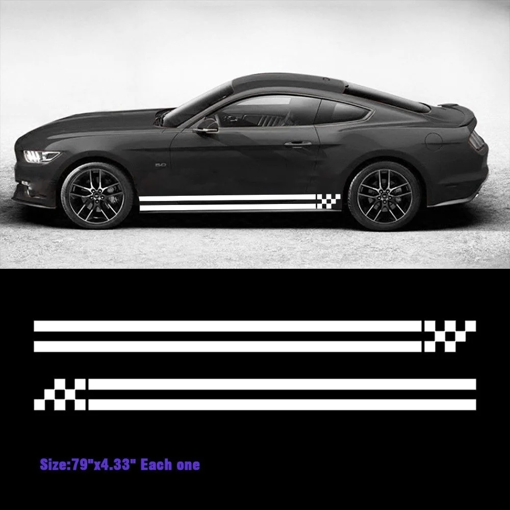For Car Motor Dual stripes Flag Lower Door Panel Decals JDM Vinyl Side for All Cars Truck or Suv
For Car Motor Dual stripes Flag Lower Door Panel Decals JDM Vinyl Side for All Cars Truck or Suv