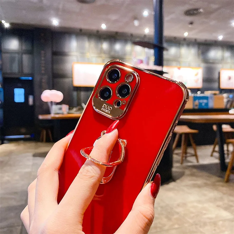 Luxury electroplating Holder Ring phone case For iphone 12 11 Pro XS Max XR X SE 2020 7 8 plus Mini Phone Shockproof Back Cover
Luxury electroplating Holder Ring phone case For iphone 12 11 Pro XS Max XR X SE 2020 7 8 plus Mini Phone Shockproof Back Cover