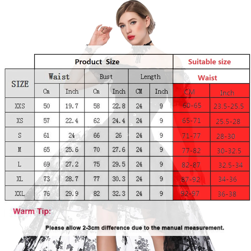 Gothic Corsets and Bustiers Steampunk Corset Top Short Torso Corset Hourglass Curve Shaper Modeling Strap Slimming Waist Trainer
Gothic Corsets and Bustiers Steampunk Corset Top Short Torso Corset Hourglass Curve Shaper Modeling Strap Slimming Waist Trainer