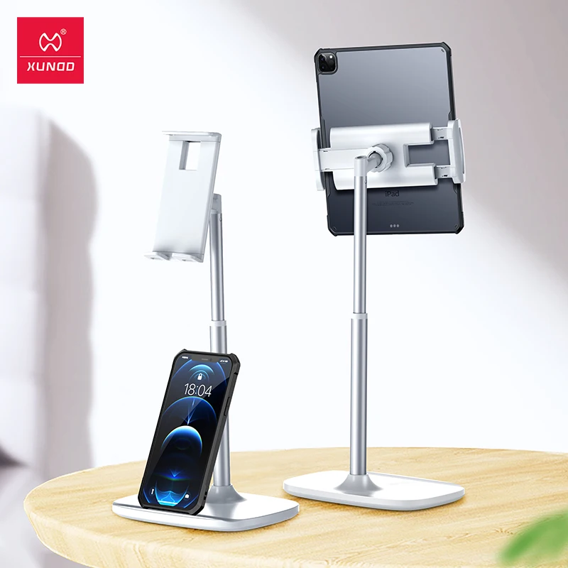 Xundd Tablet Holder For Xiaomi Samsung Adjustable Dual Stand Phone Pad Holder For iPad Stand Soporte Support Tablette For Huawei 
Xundd Tablet Holder For Xiaomi Samsung Adjustable Dual Stand Phone Pad Holder For iPad Stand Soporte Support Tablette For Huawei