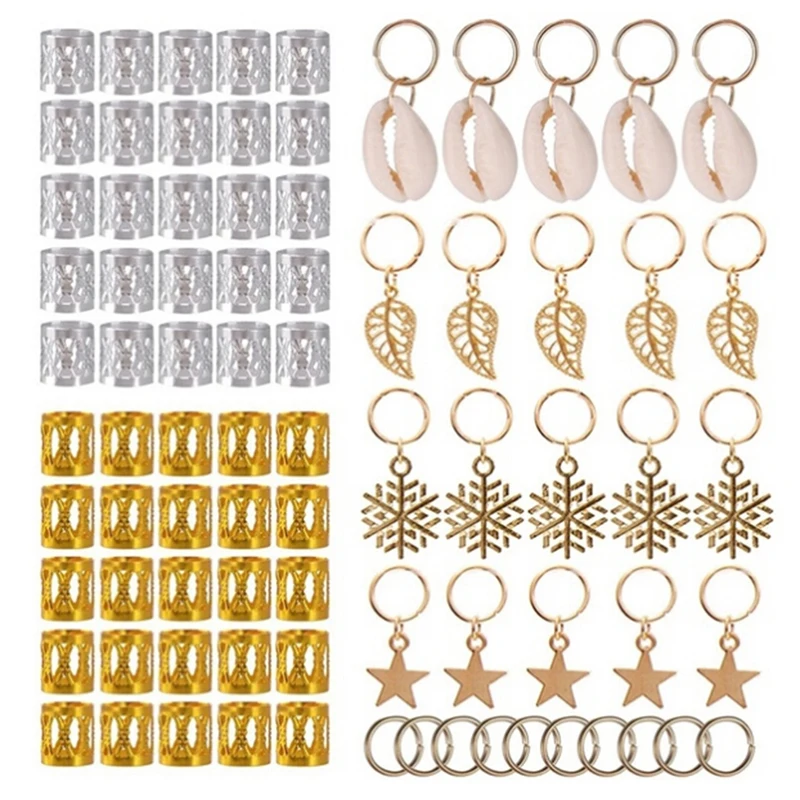 80/90/100pcs Metal African Hair Rings Beads Cuffs Tubes Charms Dreadlock Dread Hair Braids Jewelry Decoration Accessories
80/90/100pcs Metal African Hair Rings Beads Cuffs Tubes Charms Dreadlock Dread Hair Braids Jewelry Decoration Accessories