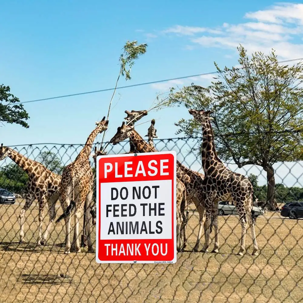 Please Do Not Feed The Animals Sign - 10"x 14" - .040 Aluminum Sign Rust Free Aluminum-UV Protected and Weatherproof
Please Do Not Feed The Animals Sign - 10"x 14" - .040 Aluminum Sign Rust Free Aluminum-UV Protected and Weatherproof