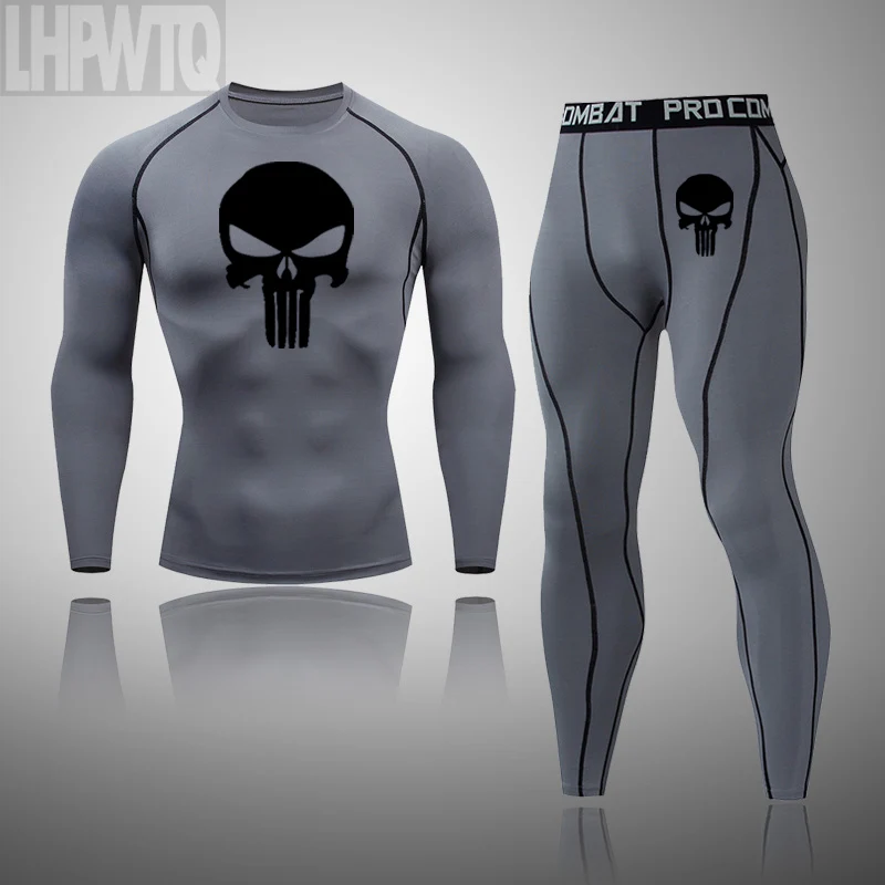 Men Sports Winter Thermal Underwear Set Tracksuits Compress Shirt Fitness Tight Skull Long Sleeves Training MMA Gym Clothes
Men Sports Winter Thermal Underwear Set Tracksuits Compress Shirt Fitness Tight Skull Long Sleeves Training MMA Gym Clothes