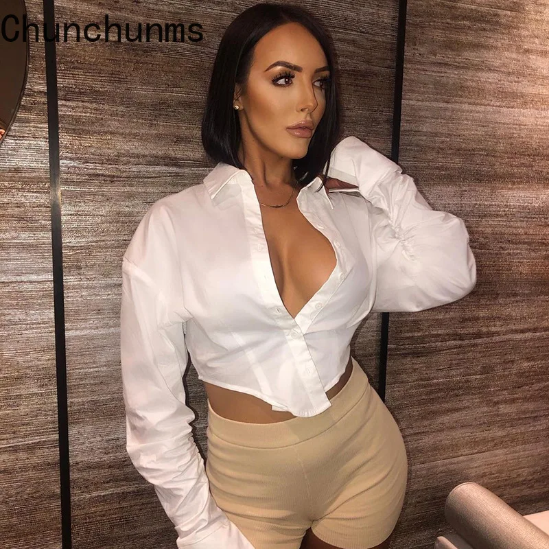 2021 Women White Blouse Casual Button Up Crop Tops Ruched Long Sleeve Turn-Down Collar Shirts Summer Fashion OL Office Workwear
2021 Women White Blouse Casual Button Up Crop Tops Ruched Long Sleeve Turn-Down Collar Shirts Summer Fashion OL Office Workwear