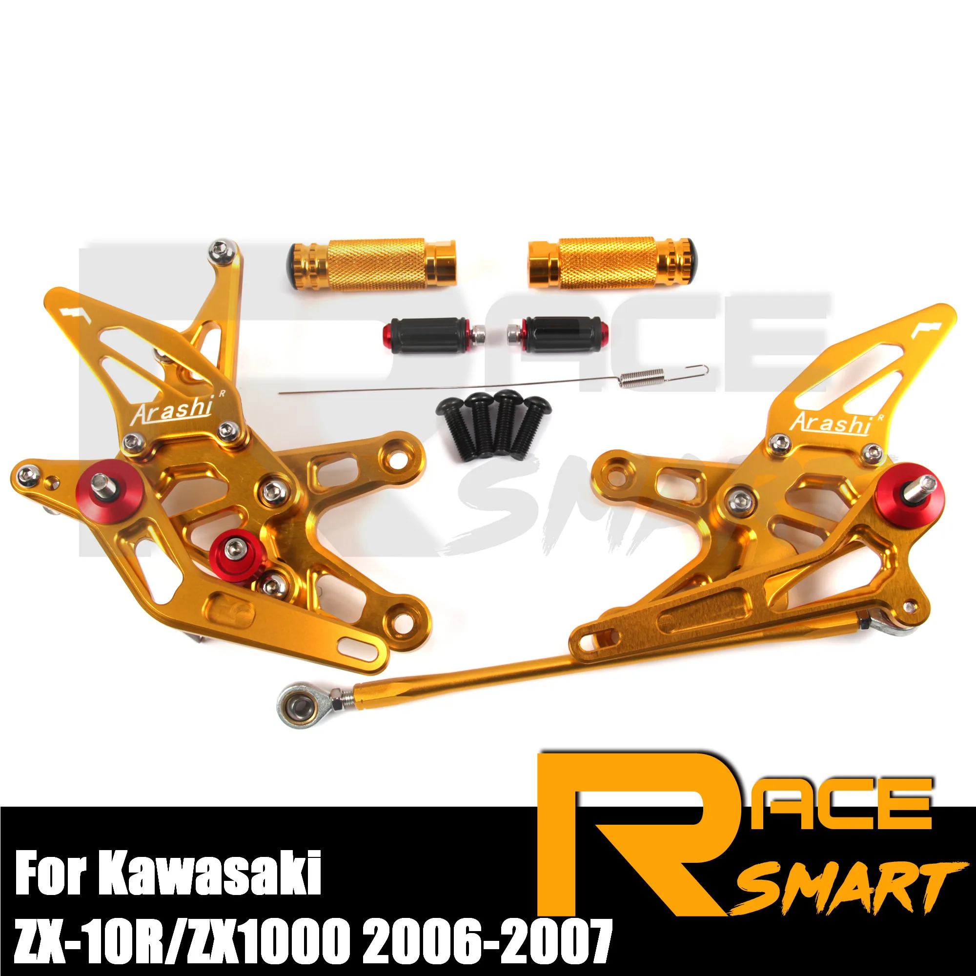 CNC Adjustable Rearset Rear Set Motorcycle Rear Footrests Foot Rest Pegs Pedal For KAWASAKI ZX-10R ZX1000 2006 2007 ZX10 R 07 08
CNC Adjustable Rearset Rear Set Motorcycle Rear Footrests Foot Rest Pegs Pedal For KAWASAKI ZX-10R ZX1000 2006 2007 ZX10 R 07 08