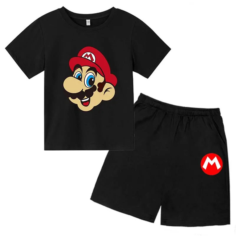 Mario Brothers Cute Print Boys and Girls T-shirt 2021 New Short Sleeve O-neck Cotton Sports Casual T-shirt + Pants Set
Mario Brothers Cute Print Boys and Girls T-shirt 2021 New Short Sleeve O-neck Cotton Sports Casual T-shirt + Pants Set