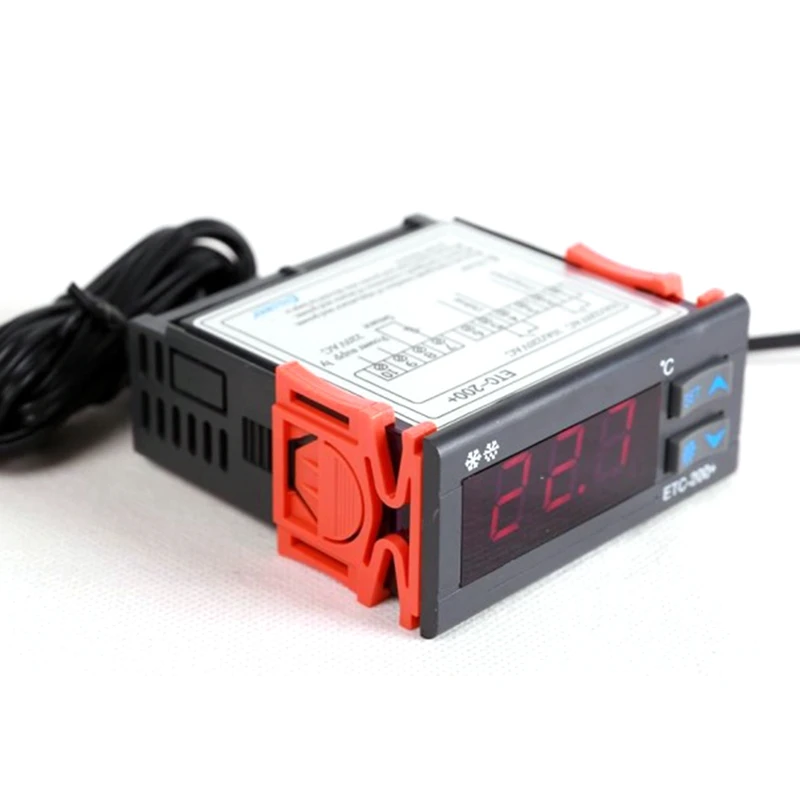 ETC-200+ Mini Temperature Controller Microcomputer Thermostats Digital Thermostat Refrigeration Defrosting Alarm 220V
ETC-200+ Mini Temperature Controller Microcomputer Thermostats Digital Thermostat Refrigeration Defrosting Alarm 220V