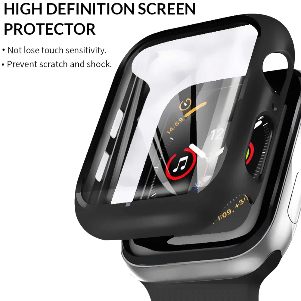 Glass + Cover For Apple Watch case 6/SE/5/4/3/2/1 iWatch 42mm 38mm bumper Tempered Glass for apple watch 38mm 40mm 42mm 44mm
Glass + Cover For Apple Watch case 6/SE/5/4/3/2/1 iWatch 42mm 38mm bumper Tempered Glass for apple watch 38mm 40mm 42mm 44mm