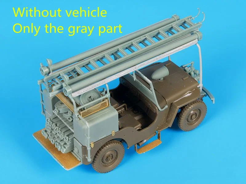 Модель из смолы в масштабе 1/35, комплект для переоборудования пожарной машины Jeep Willys CJ2A, несобранный и Неокрашенный комплект
Модель из смолы в масштабе 1/35, комплект для переоборудования пожарной машины Jeep Willys CJ2A, несобранный и Неокрашенный комплект