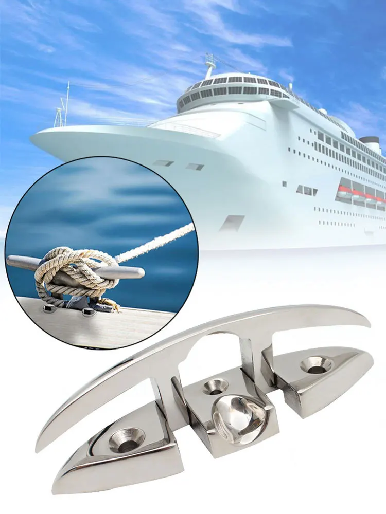 5 inch Stainless Steel Cleat Marine Hardware Foldable Boat Cleats Folding Deck Mooring Cleat Boat Accessories Parts
5 inch Stainless Steel Cleat Marine Hardware Foldable Boat Cleats Folding Deck Mooring Cleat Boat Accessories Parts