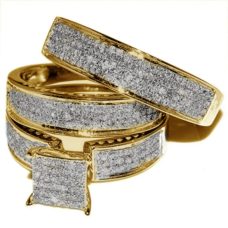 Mifeiya 3 Pcs/set Classic 3 Colors Micro-inlaid Cubic Crystal Zircon Rhinestone Female Ring Set for Women Party Wedding Jewelry
Mifeiya 3 Pcs/set Classic 3 Colors Micro-inlaid Cubic Crystal Zircon Rhinestone Female Ring Set for Women Party Wedding Jewelry