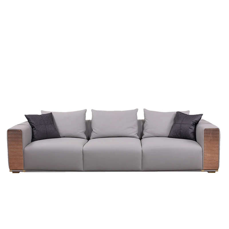 European style high luxury leather solid wood sofa villa sofa coffee table combination luxury large house type
European style high luxury leather solid wood sofa villa sofa coffee table combination luxury large house type