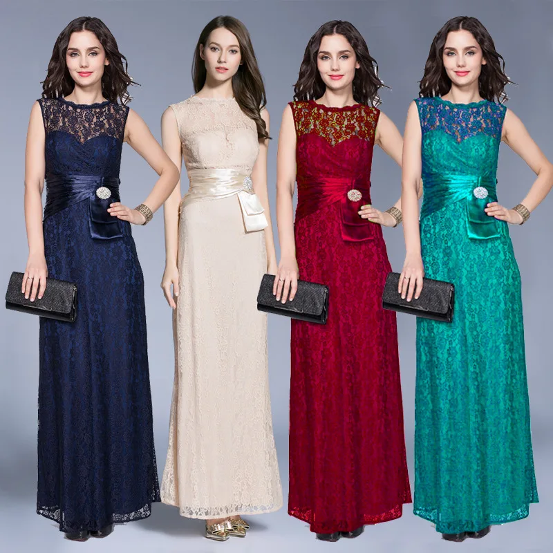 Elegant Lace Bridesmaid Dresses Sheath O-Neck Sleeveless Sashes Royal Blue Bridesmaid Dresses Maid of Honor Dresses for Weddings
Elegant Lace Bridesmaid Dresses Sheath O-Neck Sleeveless Sashes Royal Blue Bridesmaid Dresses Maid of Honor Dresses for Weddings