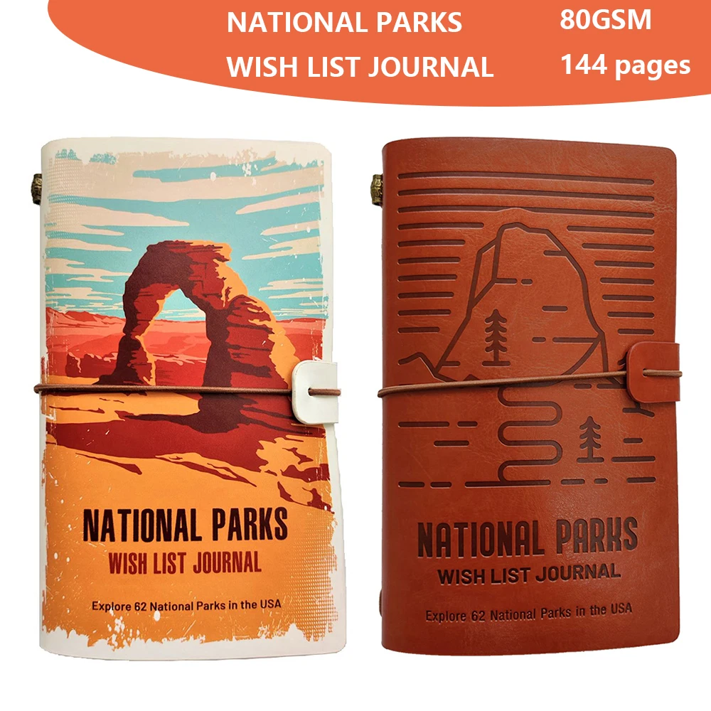 Retro Bandage Notebook Diary Notepad Vintage National Parks Wish List Journal PU Leather Notebook Replaceable Stationery Journal
Retro Bandage Notebook Diary Notepad Vintage National Parks Wish List Journal PU Leather Notebook Replaceable Stationery Journal