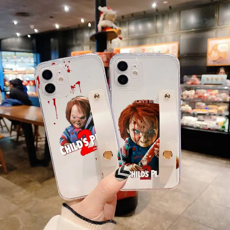 Chucky Good Guys Phone Case Wrist Strap For iPhone 7 8 11 12 X XS XR MINI Pro Max Plus Hand Band Transparent Clear
Chucky Good Guys Phone Case Wrist Strap For iPhone 7 8 11 12 X XS XR MINI Pro Max Plus Hand Band Transparent Clear