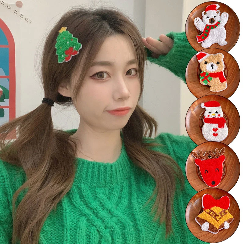Merry Christmas Plush Hair Clip 3D Bear Snowman Elk Hairpins Baby Girls Cute Hair Accessories Sweet Kids Xmas Barrettes Headwear 
Merry Christmas Plush Hair Clip 3D Bear Snowman Elk Hairpins Baby Girls Cute Hair Accessories Sweet Kids Xmas Barrettes Headwear