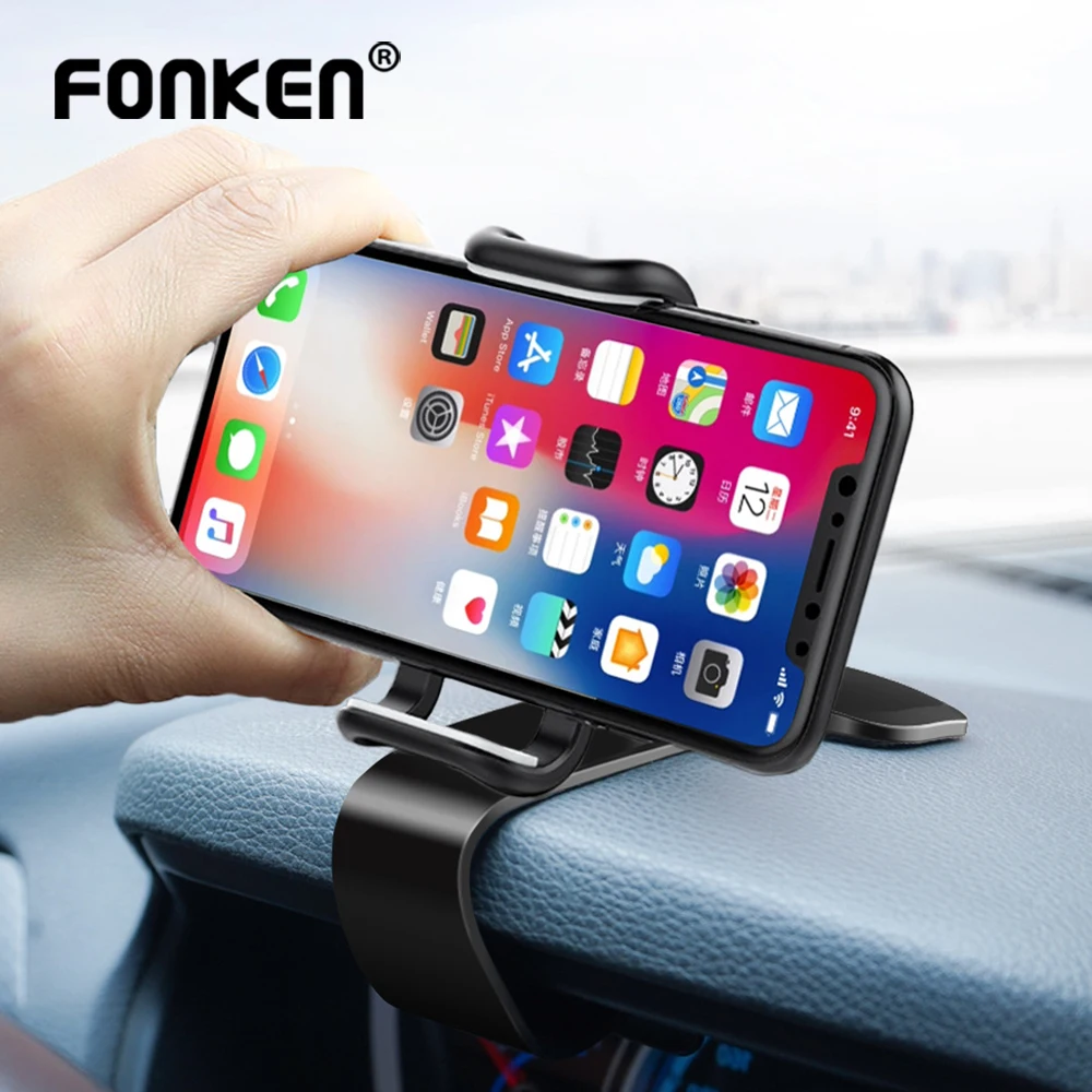 FONKEN Universal Dashboard Car Phone Holder Rearview Mirror Head-Up Hud Smartphone Mount Support for Mobile in Car Clip Stands
FONKEN Universal Dashboard Car Phone Holder Rearview Mirror Head-Up Hud Smartphone Mount Support for Mobile in Car Clip Stands