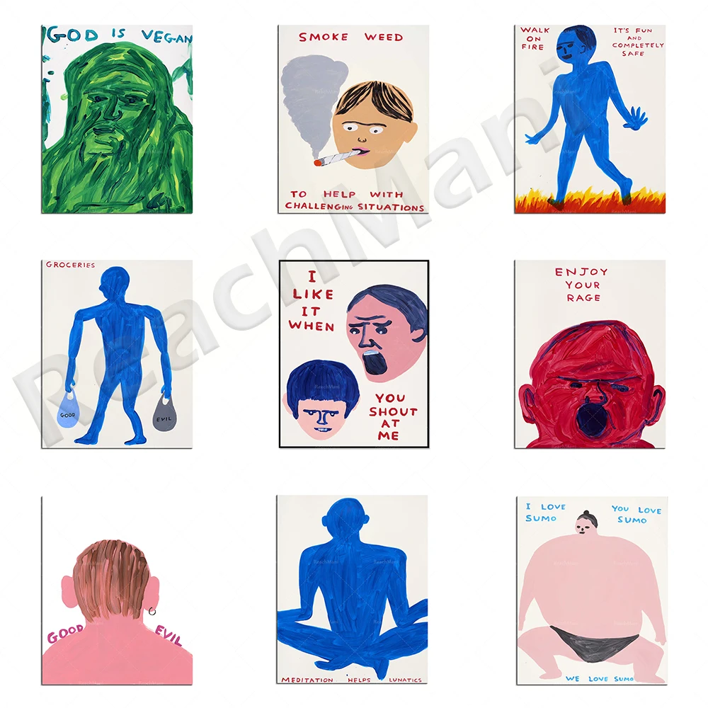 David Shrigley art posters, contemporary art, interesting characters decorative canvas wall art prints
David Shrigley art posters, contemporary art, interesting characters decorative canvas wall art prints