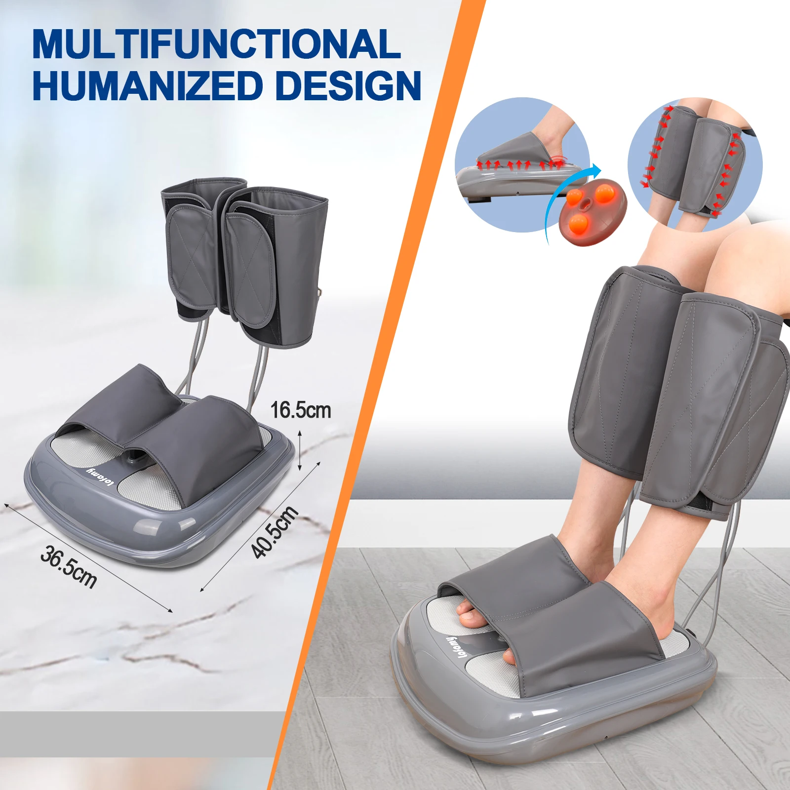 Foot Massager with Heat, Air Kneading Foot Massager, Deep-Kneading Foot Massage for Plantar Fasciitis, Neuropathy, and Tired Fee 
Foot Massager with Heat, Air Kneading Foot Massager, Deep-Kneading Foot Massage for Plantar Fasciitis, Neuropathy, and Tired Fee