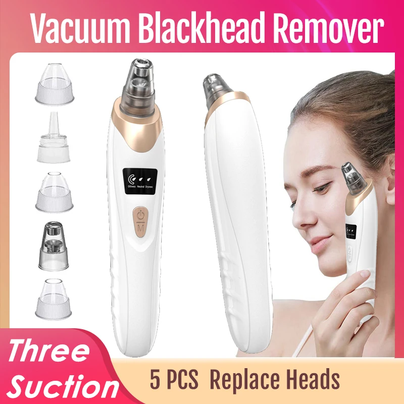 Blackhead Remover, Pore Vacuum Cleaner Black Dot, Nose Pore Acne Facial Cleaning, Pimple Remover Beauty Tool, 2020 New Design 
Blackhead Remover, Pore Vacuum Cleaner Black Dot, Nose Pore Acne Facial Cleaning, Pimple Remover Beauty Tool, 2020 New Design