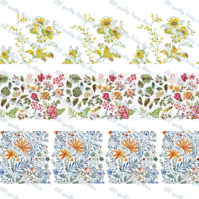 Flowers of different color printed grosgrain foe elastic ribbon Christmas wedding decoration DIY bows materails ribbons 50 yards
Flowers of different color printed grosgrain foe elastic ribbon Christmas wedding decoration DIY bows materails ribbons 50 yards