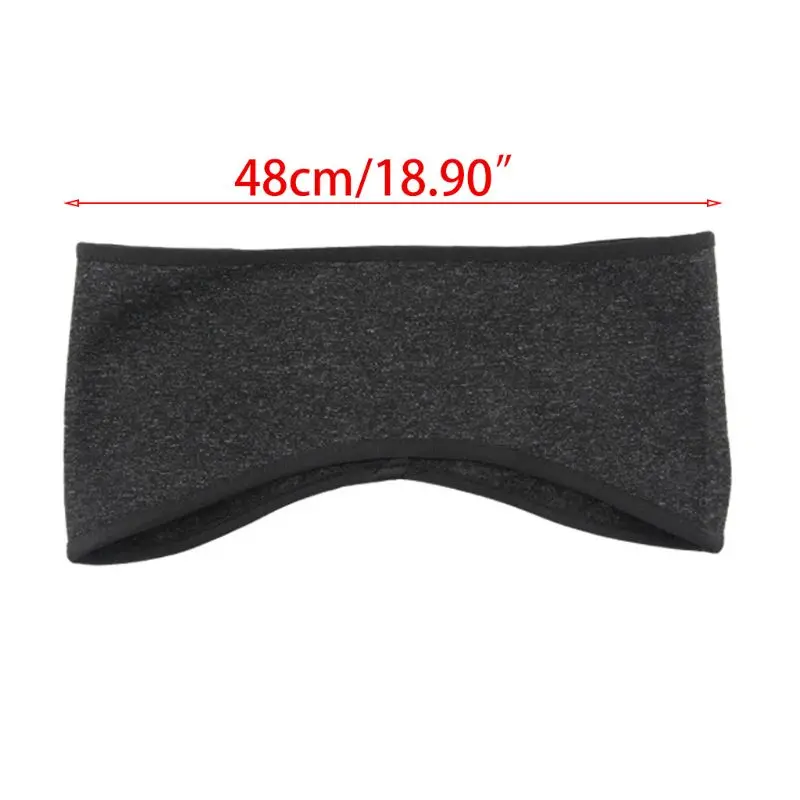 

Unisex Winter Ear Warmer Cover Headband Faux Fleece Lined Cold Weather Earmuffs Hairband Cycling Sports Therml Turban