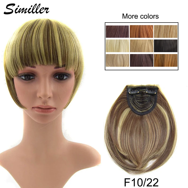 Similler Synthetic Clip in Bangs High Temperature Fiber One Piece Straight Clip in Hair Fringe for Women Hairpiece
Similler Synthetic Clip in Bangs High Temperature Fiber One Piece Straight Clip in Hair Fringe for Women Hairpiece