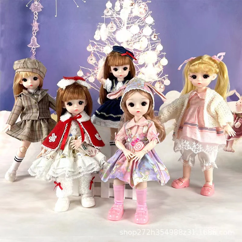 1/6 BJD Doll 30cm Ball Jointed Princess Beauty Makeup Girl Doll 3D Big Eyes Fashion Dress DIY Toys For Children Holiday Gift
1/6 BJD Doll 30cm Ball Jointed Princess Beauty Makeup Girl Doll 3D Big Eyes Fashion Dress DIY Toys For Children Holiday Gift