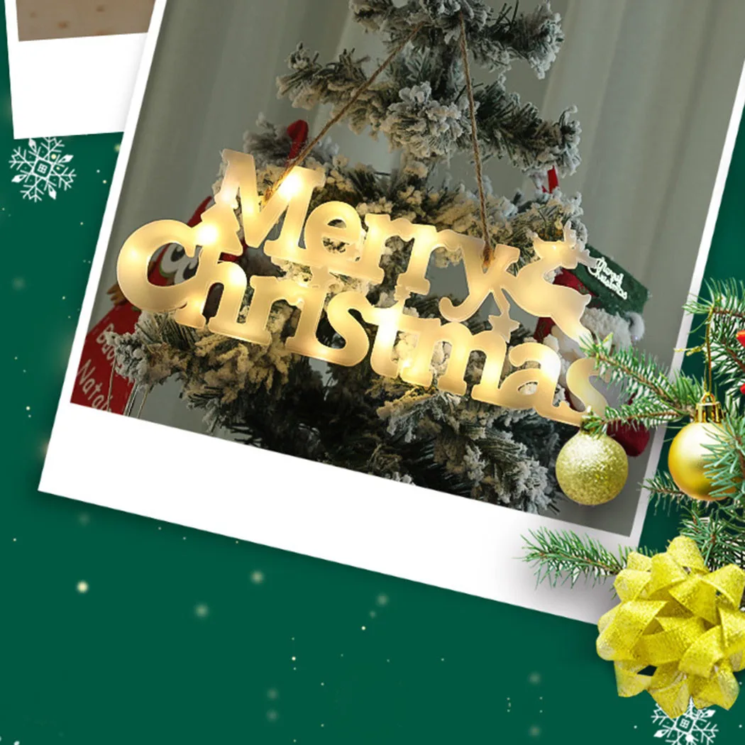 Christmas Ornament Lamp Room Decor Merry Christmas Letter LED Light Christmas Tree Hanging Lights Home Party Decoration
Christmas Ornament Lamp Room Decor Merry Christmas Letter LED Light Christmas Tree Hanging Lights Home Party Decoration