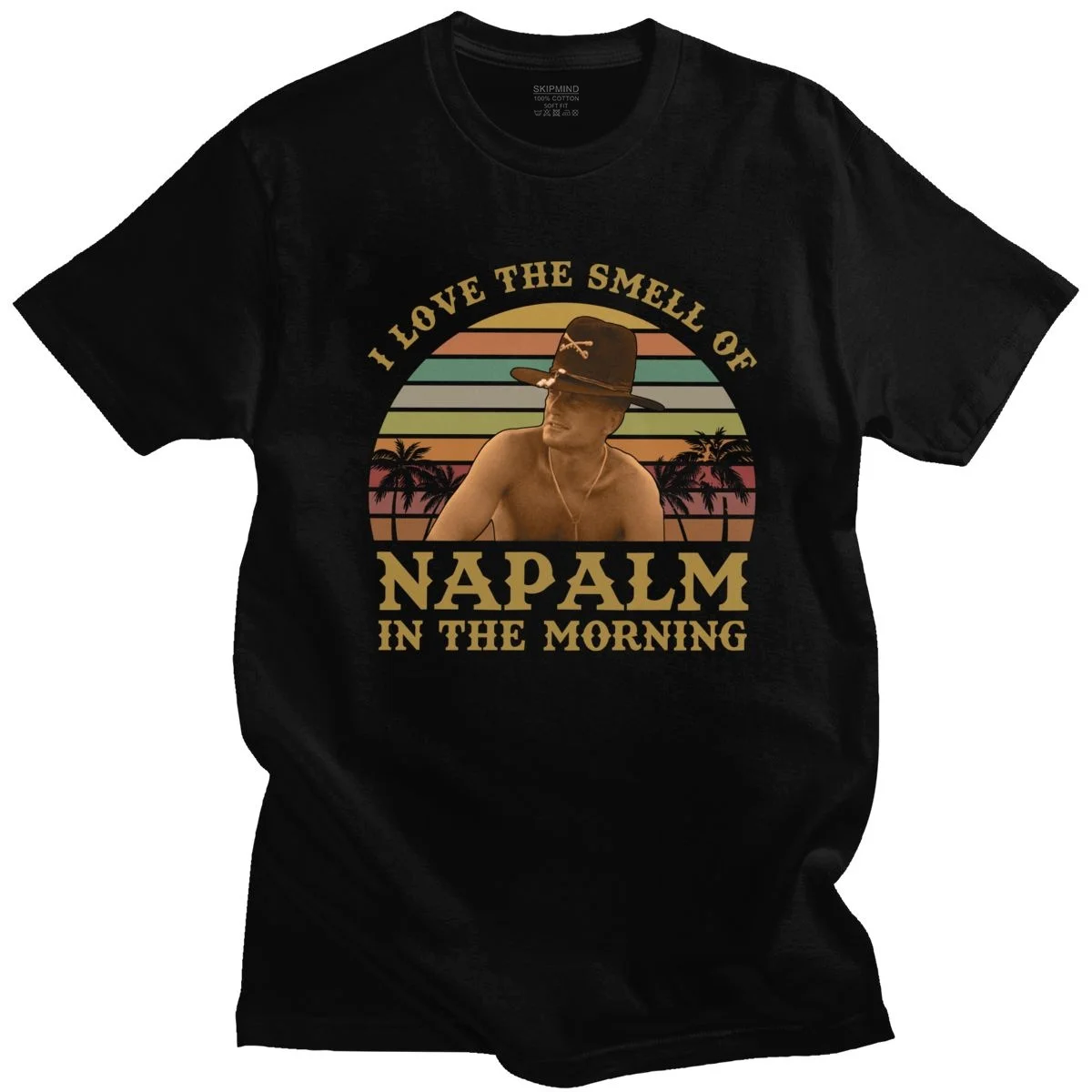 Vintage I Love The Smell Of Napalm In The Morning T Shirt Men Short Sleeved Cotton Apocalypse Now T-shirr Bill Kilgore Tee Tops
Vintage I Love The Smell Of Napalm In The Morning T Shirt Men Short Sleeved Cotton Apocalypse Now T-shirr Bill Kilgore Tee Tops