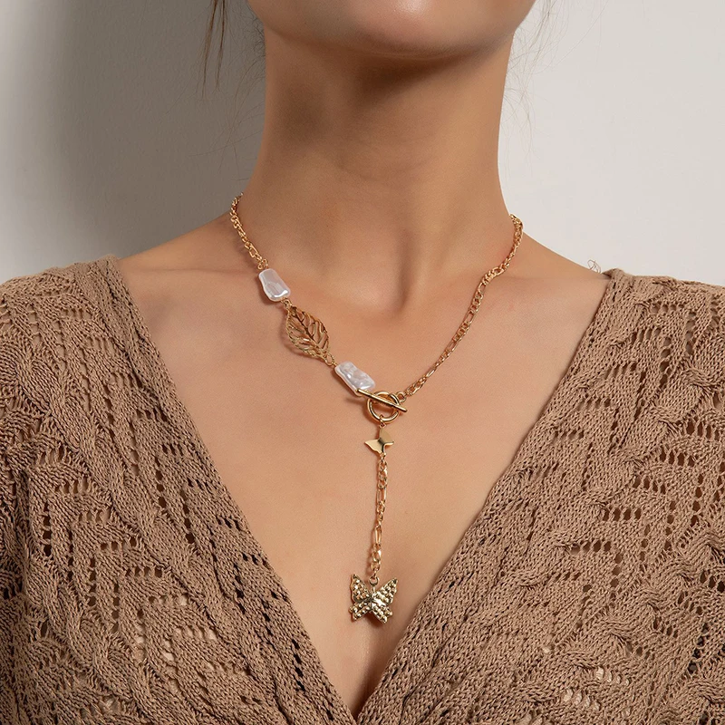 Long Butterfly Tassel Pendant Necklace Western Style Clavicle Chain Simple Female Jewellery Hollow Leaf Love Necklaces For Women
Long Butterfly Tassel Pendant Necklace Western Style Clavicle Chain Simple Female Jewellery Hollow Leaf Love Necklaces For Women