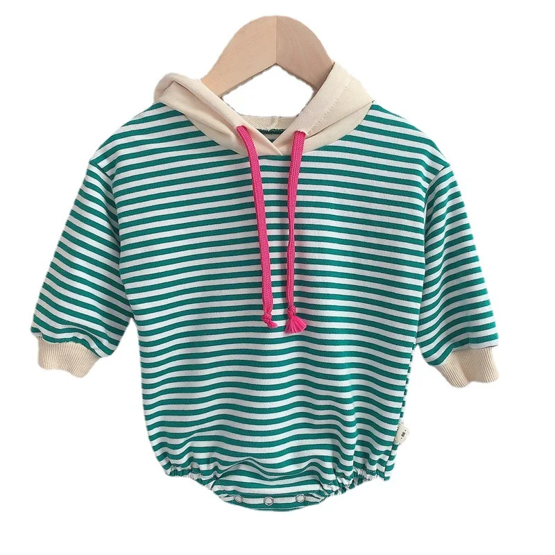 Baby Boys Spring Autumn Rompers Sweatshirt Hooded Clothes Striped Long Sleeve Hatsuit Sweaters Boys Girls Jumpsuit Bodysuit
Baby Boys Spring Autumn Rompers Sweatshirt Hooded Clothes Striped Long Sleeve Hatsuit Sweaters Boys Girls Jumpsuit Bodysuit