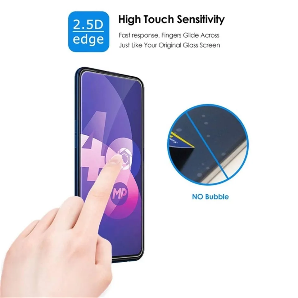 5 шт./10 шт. закаленное стекло для защиты экрана OPPO Reno2/F/Z/Reno/Z/5G/10X Zoom/K3/K1/AX5/AX5S/F1/Plus