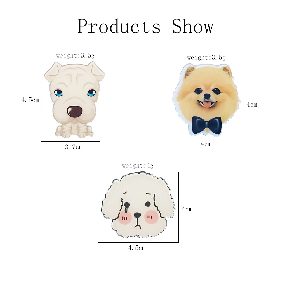 Cartoon Acrylic Animal Brooches-The Cute Weeping Dog Brooch Pins, As A Gift For Friends And Child For Halloween And Christmas
Cartoon Acrylic Animal Brooches-The Cute Weeping Dog Brooch Pins, As A Gift For Friends And Child For Halloween And Christmas
