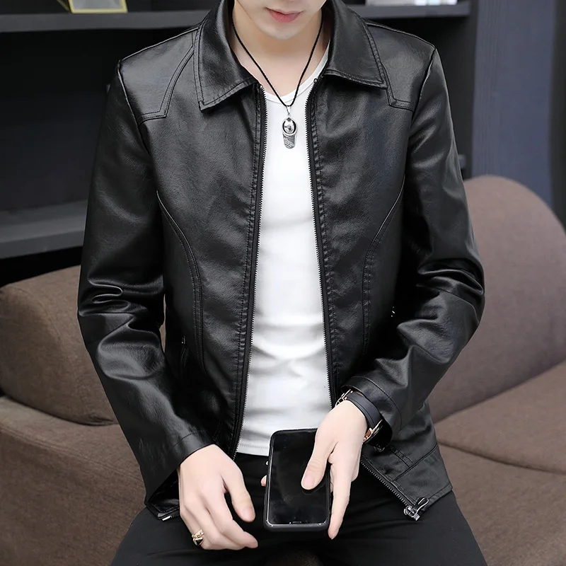 Men Leather Jacket Motorcycle 4XL Men's Slim Jackets Black Jaqueta De Couro Masculina Outwear Male PU Leather Coats Mens Tops
Men Leather Jacket Motorcycle 4XL Men's Slim Jackets Black Jaqueta De Couro Masculina Outwear Male PU Leather Coats Mens Tops