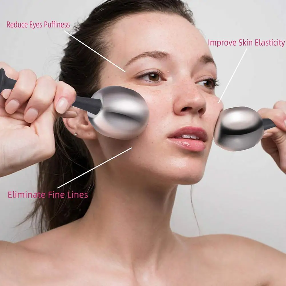 Steel Ice Hockey Energy Beauty Ball Cooling Ice Globes Face And Eye Massage Skin Care 2pcs/lot
Steel Ice Hockey Energy Beauty Ball Cooling Ice Globes Face And Eye Massage Skin Care 2pcs/lot