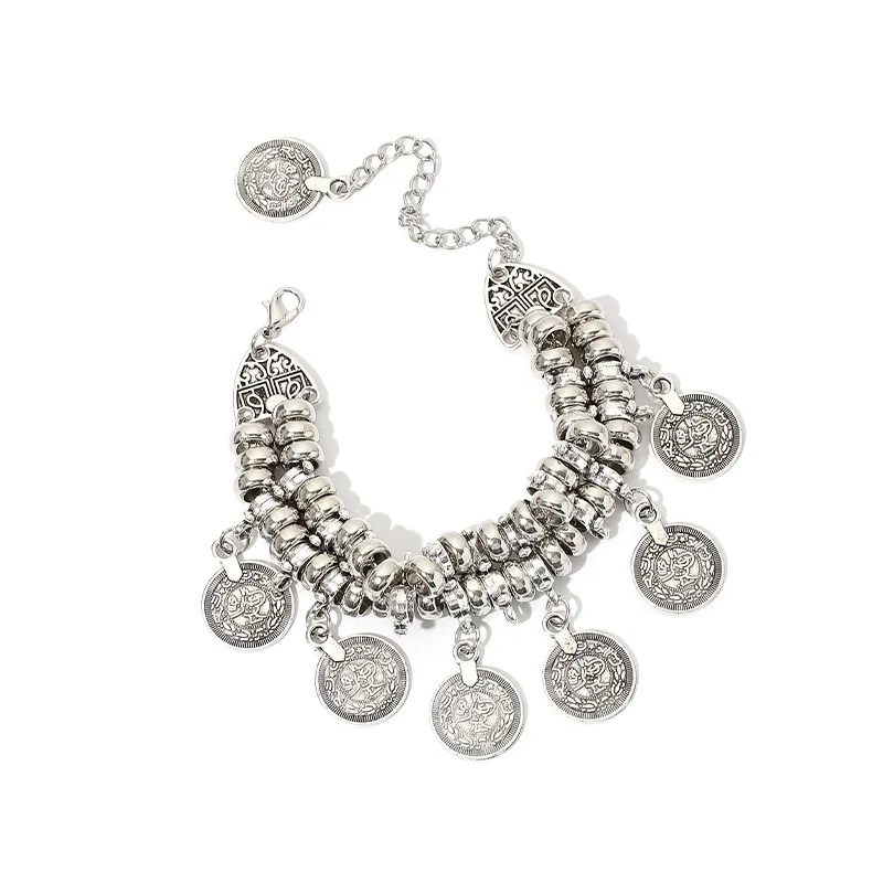 Hip Hop Punk Niche Coin Pendant Bracelet Female Fashion Creative Style Bohemian Ethnic Style Bracelet Bracelets for Women
Hip Hop Punk Niche Coin Pendant Bracelet Female Fashion Creative Style Bohemian Ethnic Style Bracelet Bracelets for Women