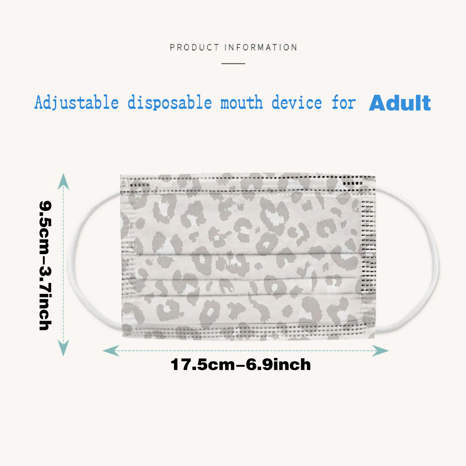 Headband masque mondkapjes Adult Three-Layer Disposable Dust-Proof Protective Leopard Print Mask mascarilla 
Headband masque mondkapjes Adult Three-Layer Disposable Dust-Proof Protective Leopard Print Mask mascarilla