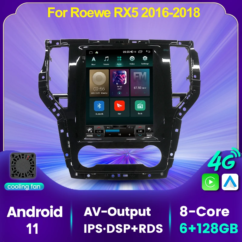 DSP Android 11 6G + 128G Автомагнитола стерео для Roewe RX5 2016 2017 2018 GPS мультимедийный плеер авторадио 4G NET WIFI OBD2 головное устройство
DSP Android 11 6G + 128G Автомагнитола стерео для Roewe RX5 2016 2017 2018 GPS мультимедийный плеер авторадио 4G NET WIFI OBD2 головное устройство