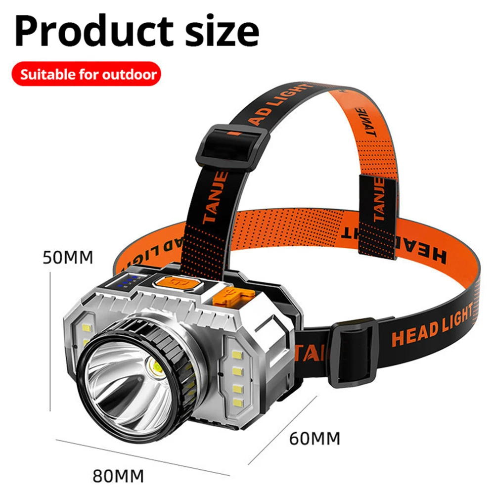 Strong Light Super Bright Head-Mounted Flashlight For Outdoor Fishing Cycling Hiking USB Charging Waterproof LED Headlamp
Strong Light Super Bright Head-Mounted Flashlight For Outdoor Fishing Cycling Hiking USB Charging Waterproof LED Headlamp