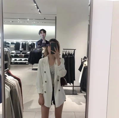 2020 New Spring Autumn Suit Coat Womens Long Sleeve Suit Collar Pocket Elegant Fashion Coats Female Korea Style Jacket 
2020 New Spring Autumn Suit Coat Womens Long Sleeve Suit Collar Pocket Elegant Fashion Coats Female Korea Style Jacket