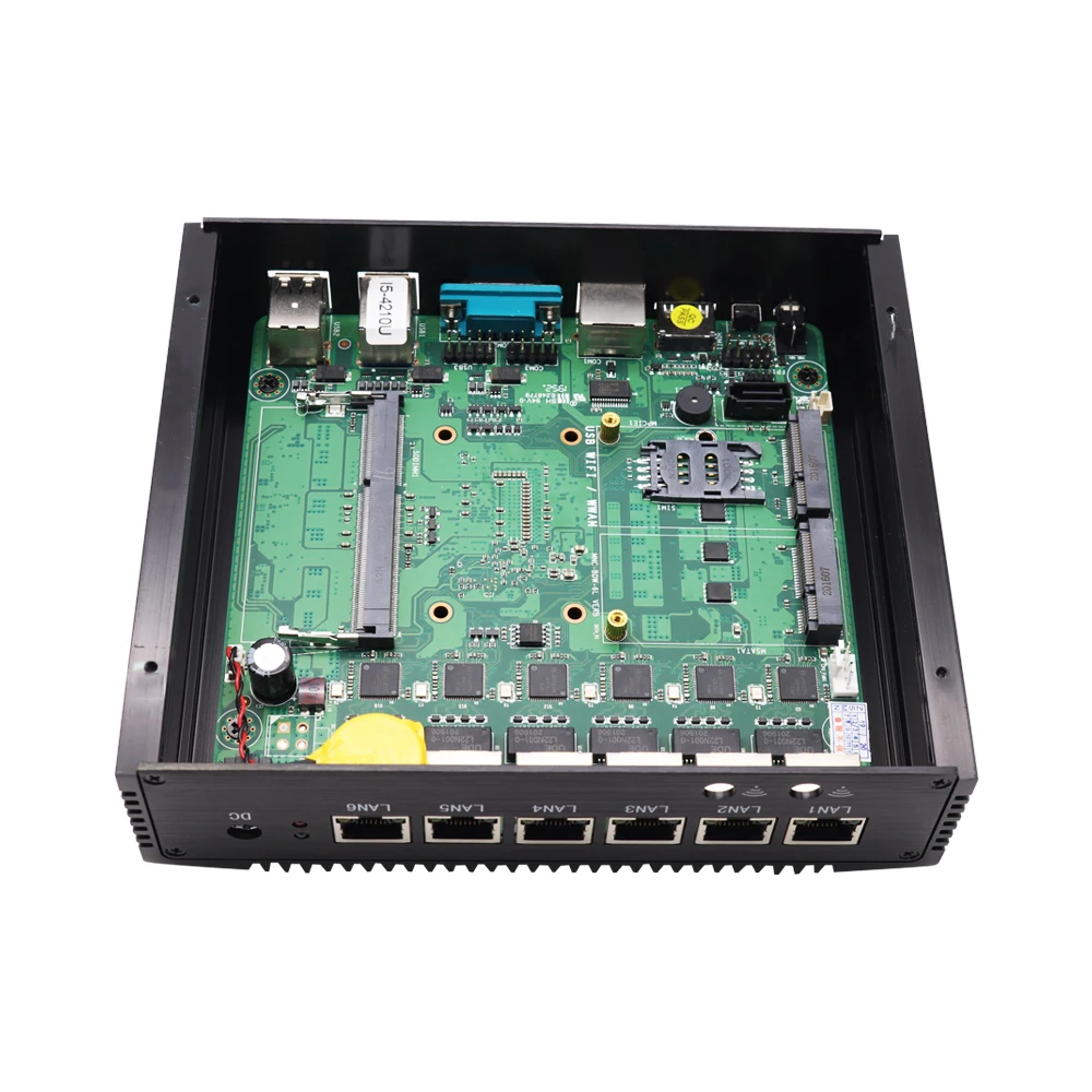 Eglobal Intel Core i5 8250U Celeron J1900 Firewall Wifi Router Pfsense 6 LAN dual COM Industrail Mini PC 3G/4G Module SIM Card
Eglobal Intel Core i5 8250U Celeron J1900 Firewall Wifi Router Pfsense 6 LAN dual COM Industrail Mini PC 3G/4G Module SIM Card