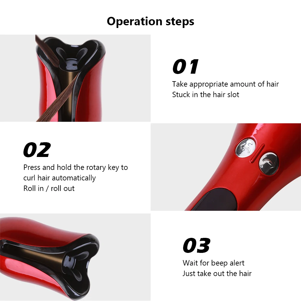 Air Spin N Curl Ceramic Automatic Curling Wand Iron Hair Curler 360 Rotating Electric Salon Hair Styling Tools LED Digital
Air Spin N Curl Ceramic Automatic Curling Wand Iron Hair Curler 360 Rotating Electric Salon Hair Styling Tools LED Digital