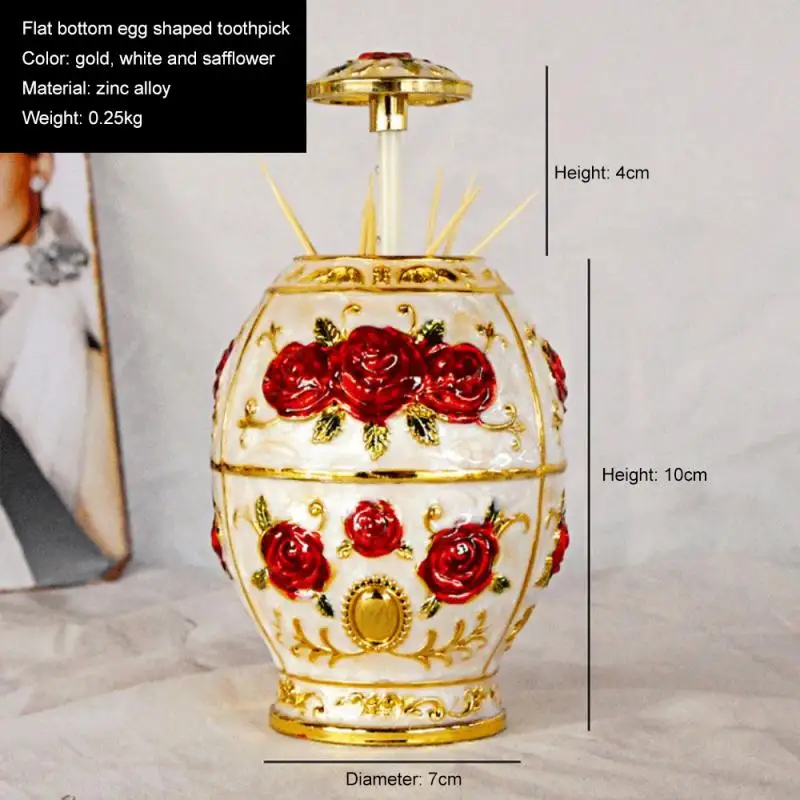 Metal Vintage Automatic Toothpick Holder Zinc Alloy Metal Toothpick Dispenser Box Organizer European Style New Design
Metal Vintage Automatic Toothpick Holder Zinc Alloy Metal Toothpick Dispenser Box Organizer European Style New Design