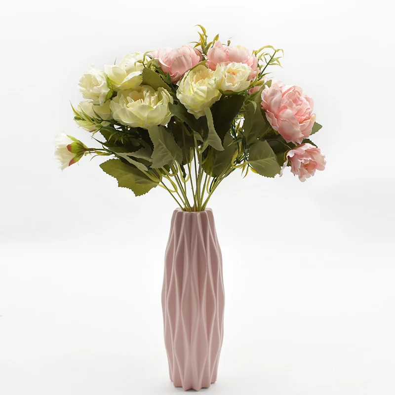 1 bunch of 5 forks peony bouquet Artificial flowers Wedding holiday supplies Living room furnishings Diy Christmas Home decor 
1 bunch of 5 forks peony bouquet Artificial flowers Wedding holiday supplies Living room furnishings Diy Christmas Home decor