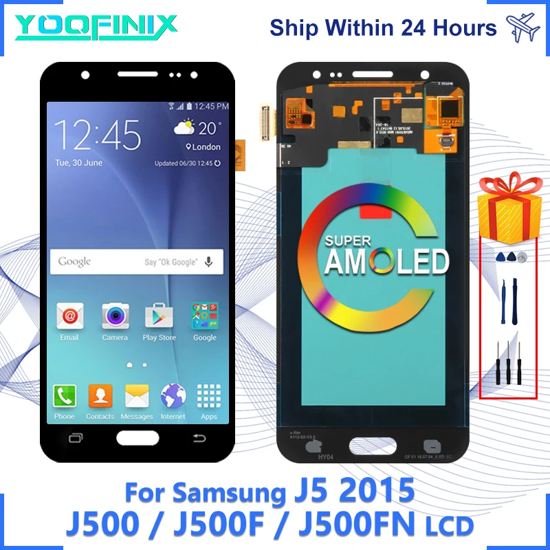 Дисплей Super AMOLED для Samsung Galaxy J5, сенсорный экран, дигитайзер, запасные части для J5 Duos J500F/J700FN, ЖК-дисплей, J5 2015
Дисплей Super AMOLED для Samsung Galaxy J5, сенсорный экран, дигитайзер, запасные части для J5 Duos J500F/J700FN, ЖК-дисплей, J5 2015