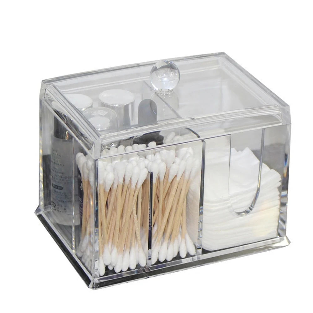 Transparent Cotton swab box Clear Acrylic Organizer Holder Makeup Pads Storage Box Desktop Organizer Jewelry Case for Cosmetics
Transparent Cotton swab box Clear Acrylic Organizer Holder Makeup Pads Storage Box Desktop Organizer Jewelry Case for Cosmetics