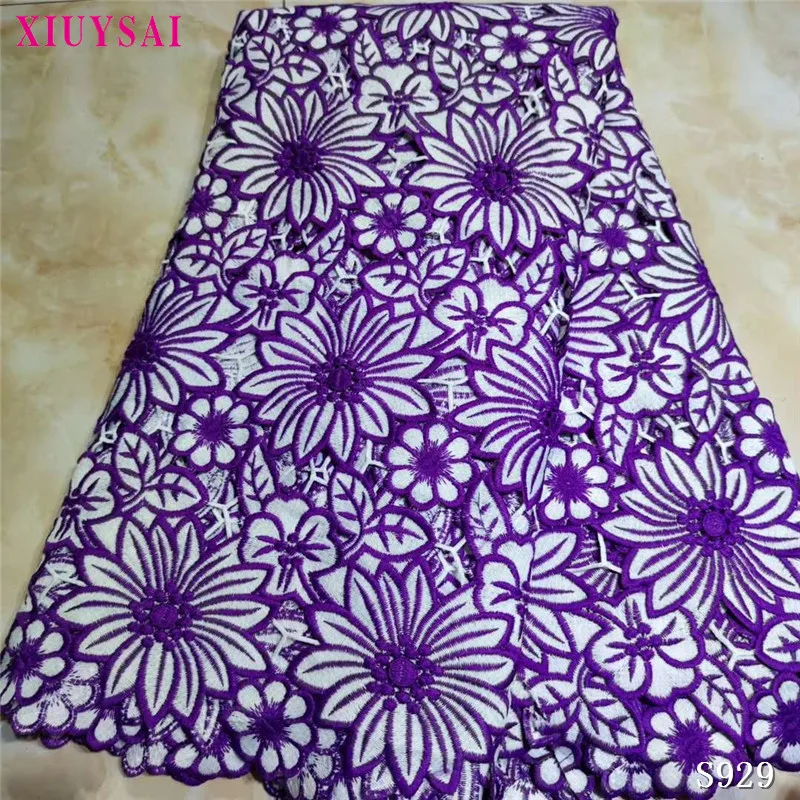 XIUYSAI 2020 Latest African Cord Lace Fabric High Quality Holes Water Soluble Guipure Lace For Nigerian Wedding Party Sew S929 
XIUYSAI 2020 Latest African Cord Lace Fabric High Quality Holes Water Soluble Guipure Lace For Nigerian Wedding Party Sew S929