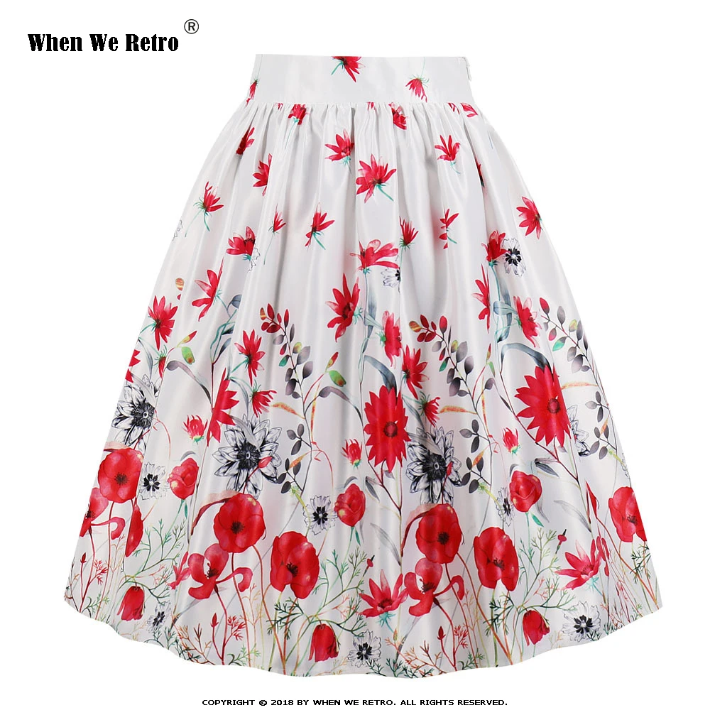 XL-3XL Plus Size Women Skirt WF0142 Ladies Summer Floral Print Knee Length A Line Swing Vintage Skirt in White
XL-3XL Plus Size Women Skirt WF0142 Ladies Summer Floral Print Knee Length A Line Swing Vintage Skirt in White