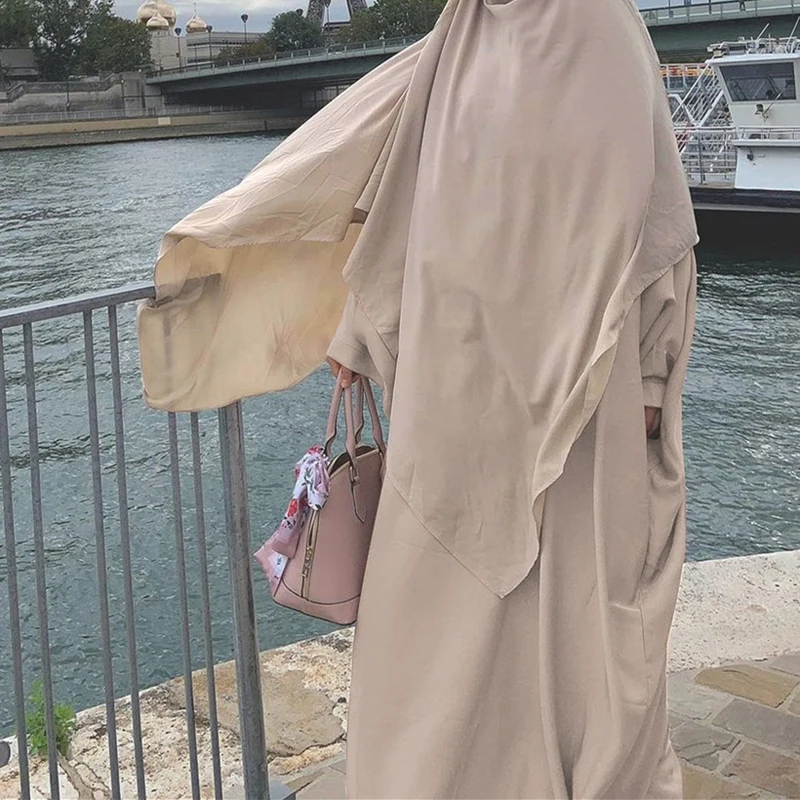 

Абайя цзилабаб Рамадан Абайи мусульманская Арабская одежда Niqab хиджабы ИД молитвенная одежда длинная хиджаб для исламских женщин топы без ...